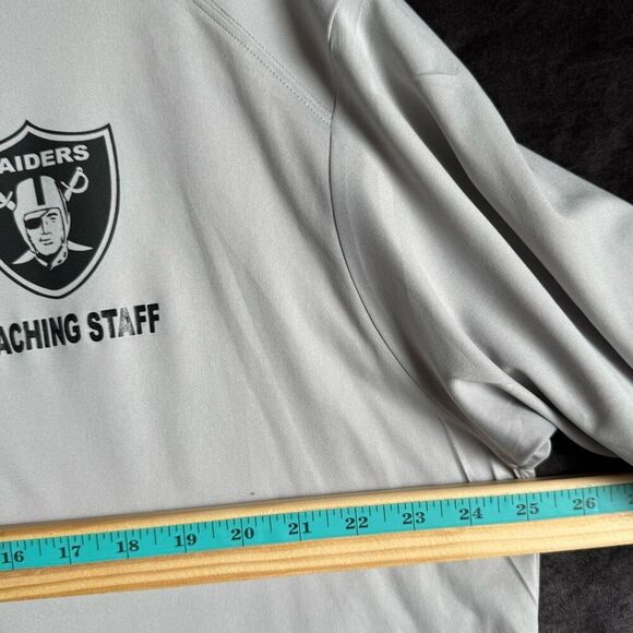 Raiders Coaching Staff Shirt 2XL Badger Sport Gray Team Issued Style NFL Tee - Picture 9 of 11
